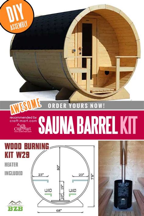 Diy Barrel Sauna Kits You Can Assemble In One Weekend Craft Mart