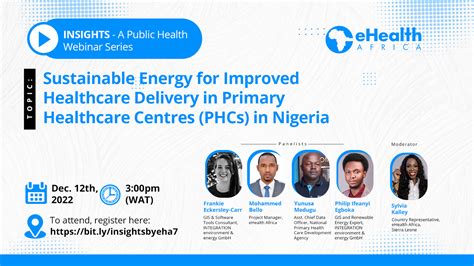 Insights Sustainable Energy For Improved Healthcare Delivery In