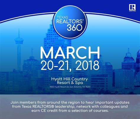Join Realtors From Regions 7 And 13 For Texas Realtors 360 On March 20