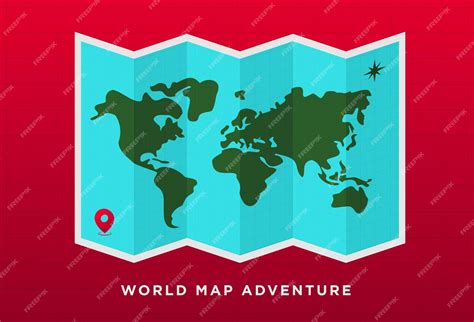 Premium Vector | World map travel adventure geography vector