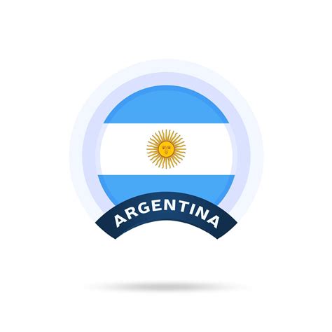 Argentina National Flag Circle Button Icon 2381383 Vector Art At Vecteezy