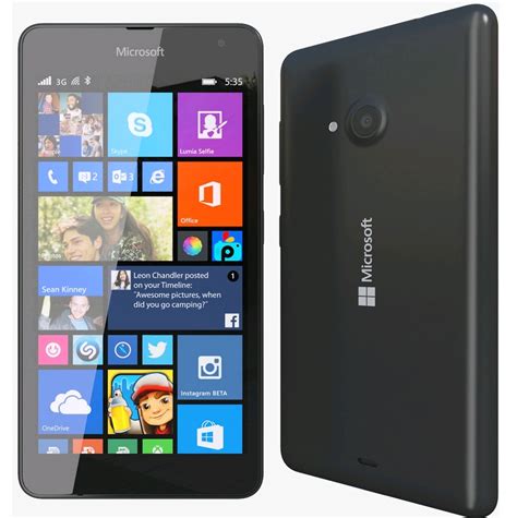 Microsoft Lumia 535 Dual Sim Rm 1090 Unlocked 8gb Black Expansys