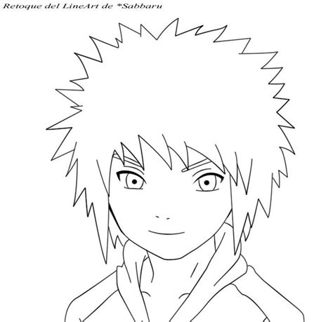 Lineart Yondaime By Helenha On Deviantart