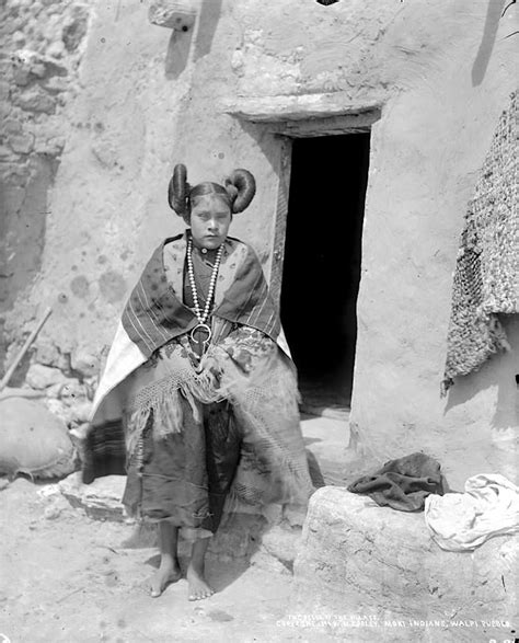 Hopi Girl Walpi Pueblo First Mesa Arizona 1899 Photo By H S Poley