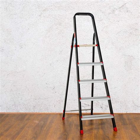 Folding Aluminium Prestige Cleanhome Pcbl Step On Ladders 5 Steps Ladders Black Sizedimension