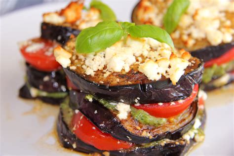 Grilled Eggplant Stacks Divalicious Recipes