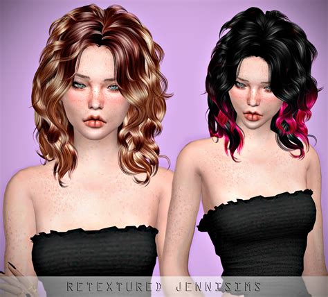 Downloads Sims 4newsea Lingering Hair Retexture Jennisims
