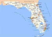 Detailed map of Florida state | Florida state | USA | Maps of the USA ...