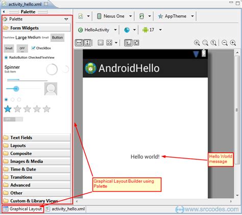 Android Hello World Example Using Eclipse Ide And Android Developer