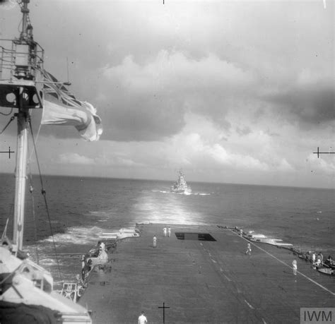 With The Illustrious February On Board The Carrier Hms Illustrious In Far Eastern Waters