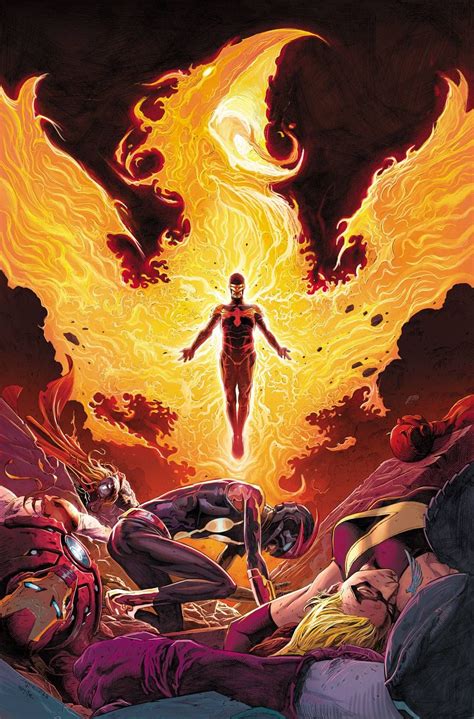 Avx Cyclops Becomes The Phoenix ~ Art By Jerome Opena Marvel Comics