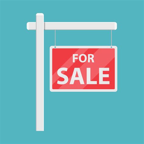 House For Sale Sign Vector Art Icons And Graphics For Free Download