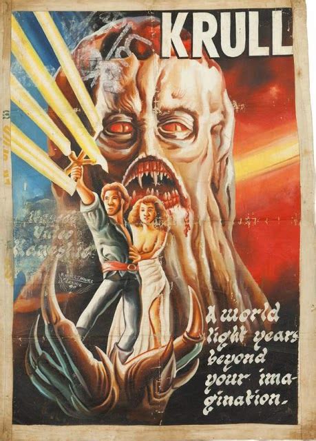 These 1980s Hand Drawn Movie Posters From Ghana Are Awesome Warped Factor Words In The Key