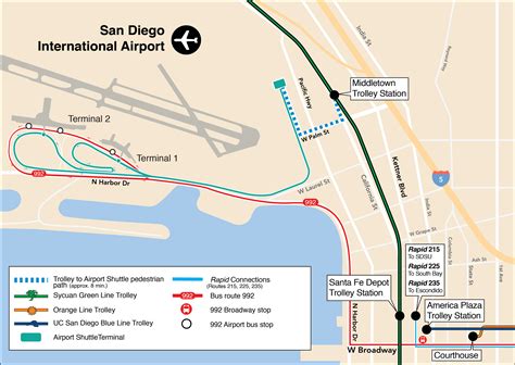 Terminal 2 San Diego Airport Map World Map
