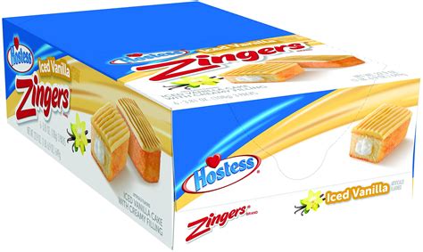Hostess Zingers Iced Vanilla 381 Ounce 6 Count Buy Online In
