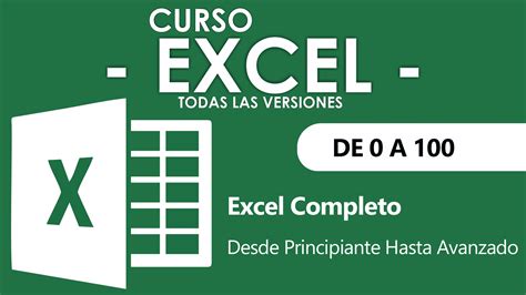 Curso Excel 2019 Curso Completo De Microsoft Excel De 0 A 100
