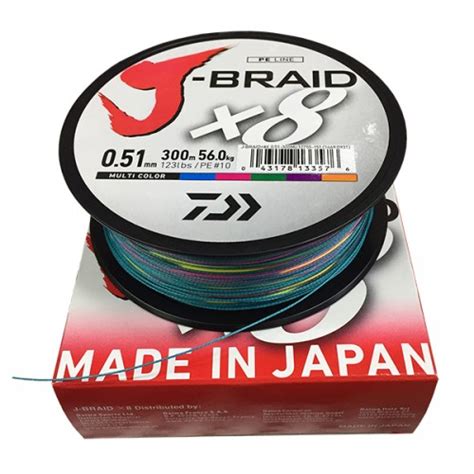 Daiwa J Braid X Multi Color Mm M