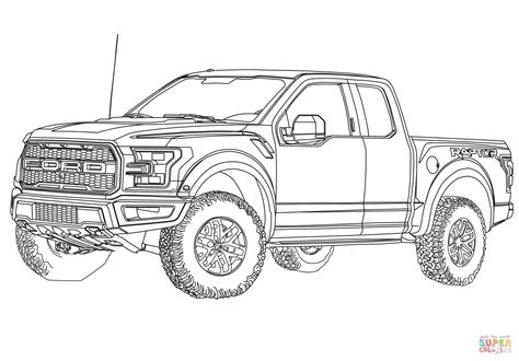 Big Ford Trucks Coloring Pages Coloring Pages