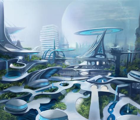 Aarth Sci Fi Environment Design Kader Defali Futuristic Architecture Futuristic City Sci