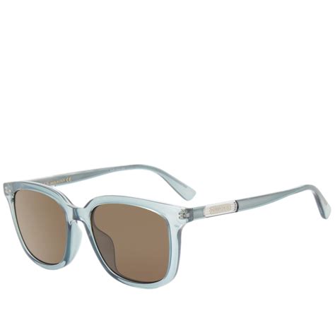 gucci web wirecore sunglasses blue and brown end