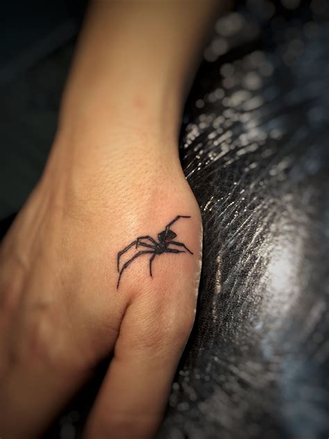 Micro Spider Tattoo Black Widow Tattoo Spiderman Tattoo Spider Tattoo