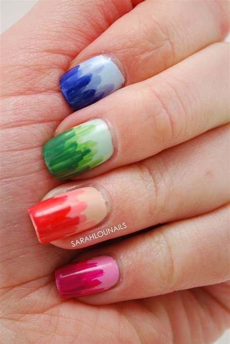 Sarah Lou Nails Dip Dyed Nails