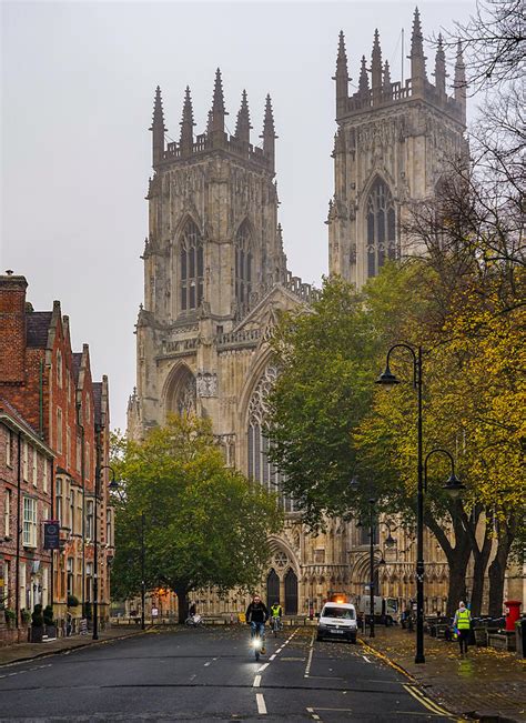 The Beautiful City Of York In England On A Rainy Misty Morning