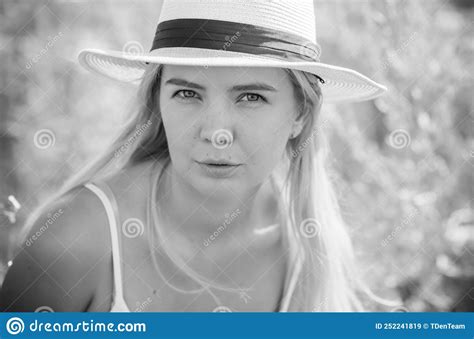cute blonde girl with fresh skin outdoor portrait stock image image of blond close 252241819
