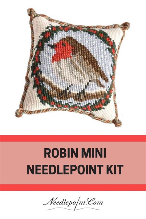Robin Mini Needlepoint Kit From Elizabeth Bradley Click For Canvas