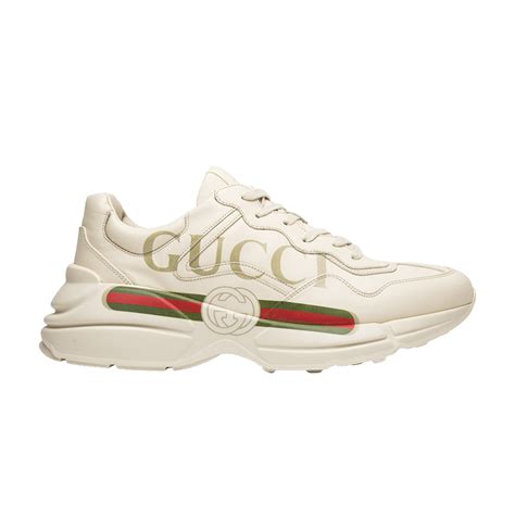 Gucci Rhython Leather Sneaker Logo Gucci 500877 Drw00 9522 Goat