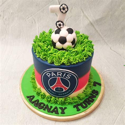 Psg Birthday Cake Paris Saint Germain Cake Order Custom Cakes In