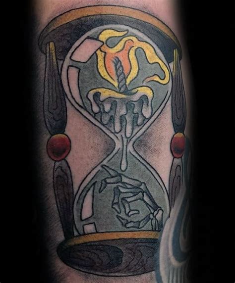 Candle Coffin Hourglass Tattoo On Forearm Tattoos Book My Xxx Hot Girl