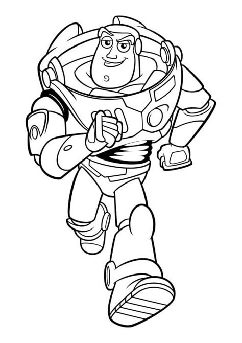 Dibujo básico Buzz Lightyear para colorear imprimir e dibujar ColoringOnly Com