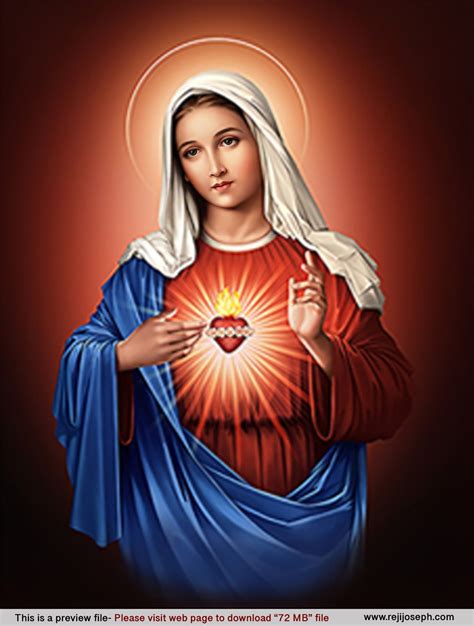 Immaculate Heart Of Maryred 72 Mb Fotos De Nossa Senhora Mãe Mary