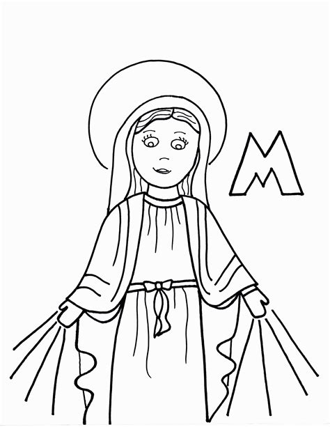 41 Mother Mary Coloring Page