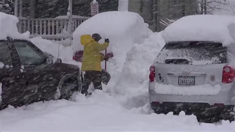 Truckee California Heavy Snow January 10th 2017 Youtube