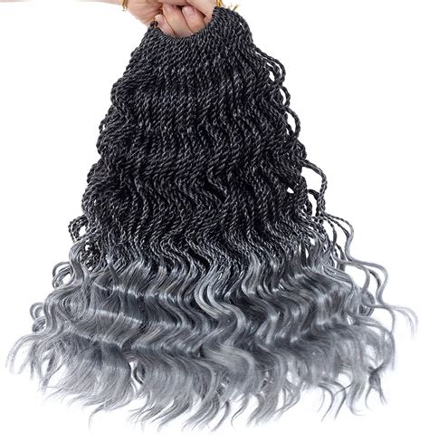 Synthetic Hair Extensions Online Sale Hot 18 Wavy Senegalese Twist