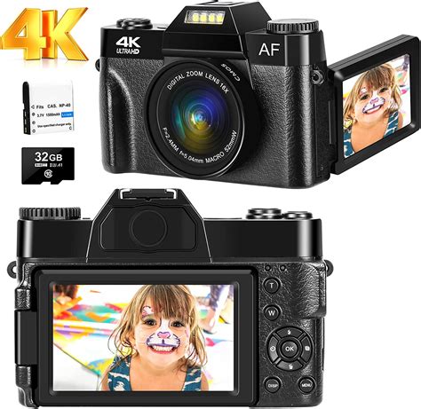 Digitalkamera 4k Fotoapparat Digitalkamera 48mp 30fps Full Hd