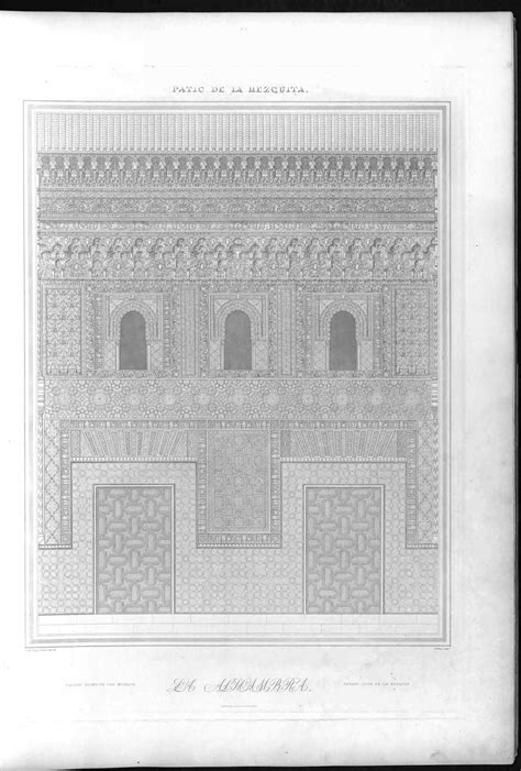 Plans Elevations Sections And Details Of The Alhambra From Drawings