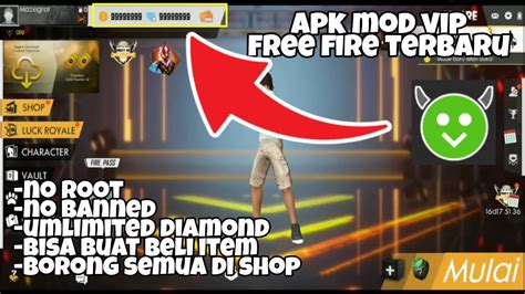 The game gives you the option to buy the diamonds with real money or with your credit card, but nobody likes that. Download Mod Apk Vip Free Fire Terbaru No Root ...