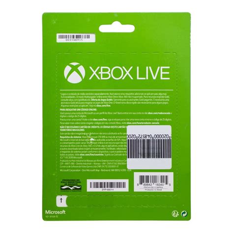 Gift Card Xbox Meses Live Gold