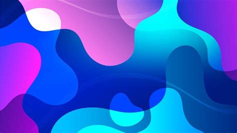 Purple Blue Abstract Liquid Shapes Background Hd Abstract Wallpapers