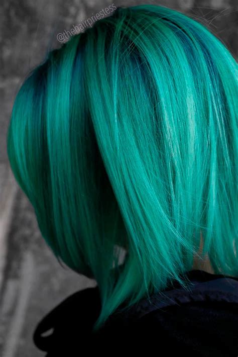A dark green hairstyle is a key to a unique image many women dream about. The Top Green Hair Color Ideas And How To Get Them