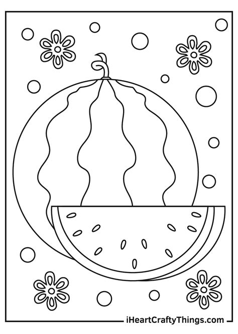 Watermelon Coloring Pages Updated 2021