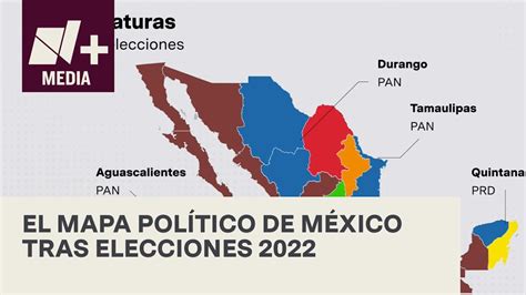 Mapa de partidos políticos en México 2022 Bien y de Buenas YouTube