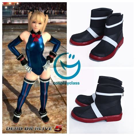 Unisex Dead Or Alive Xtreme Doax Marie Rose Cosplay Shoes Boots Free