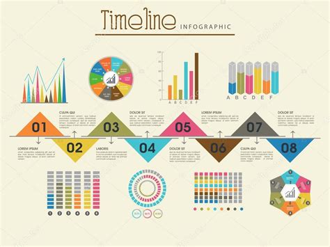 Diseño De Plantilla De Infografía De Línea De Tiempo Creativa 2023