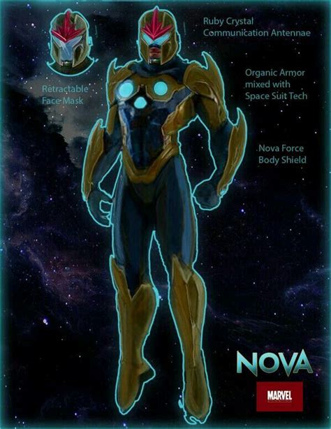 Nova Prime Movie Concept Marvel Nova Superhero Villains Comics Artwork