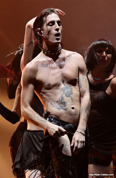Damiano David Nude Ass During Maneskin S Performance At The Mtv Gay Male Celebs