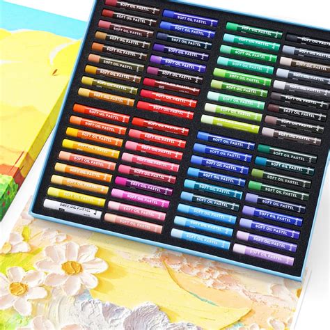 Buy Arrtx Oil Pastels 72 Colors Artist Soft Oil Pastels Vibrant And